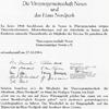 Vereinsurkunde aus dem Jahre 1964